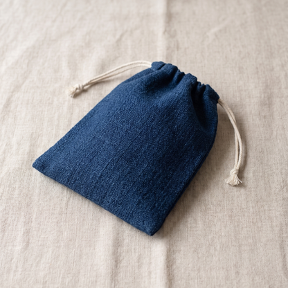 【コラボ作品】青巾着・1点もの