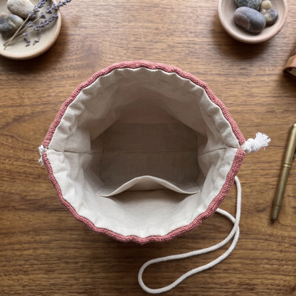【コラボ作品】赤サコッシュ・１点もの